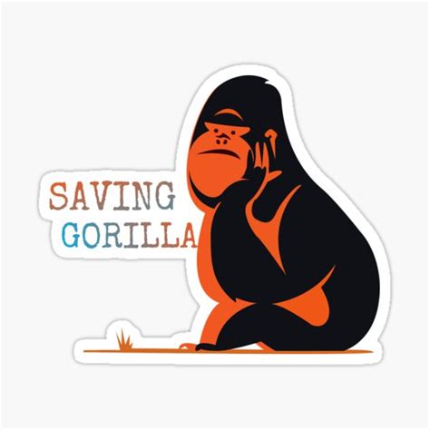 Dian Fossey Gorilla Fund Zoo Stickers | Redbubble