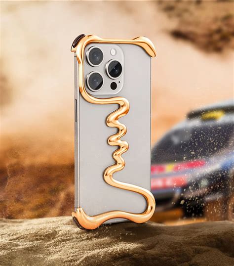 Роскошный металлический 3D полый чехол для телефона для iPhone 14 15 16 ...