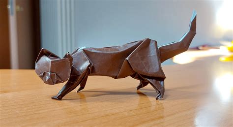Cat by Eric Joisel : r/origami