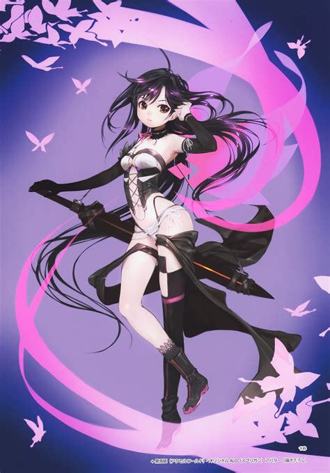 tri-moon! mikazuki akira accel world kuroyukihime corset pantsu sword