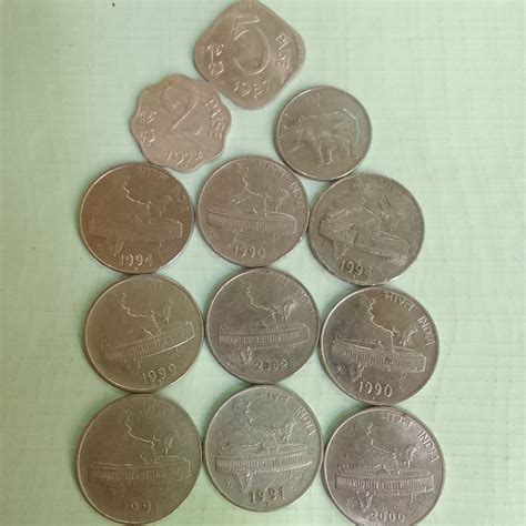 7)..12 coins . Variety grade/Year India old coins lot - For Sale, Buy
