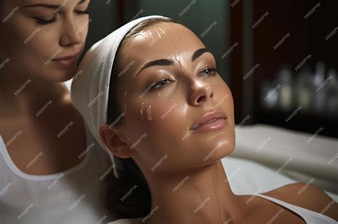 Premium AI Image | Beautician Treatment of Woman Generative AI