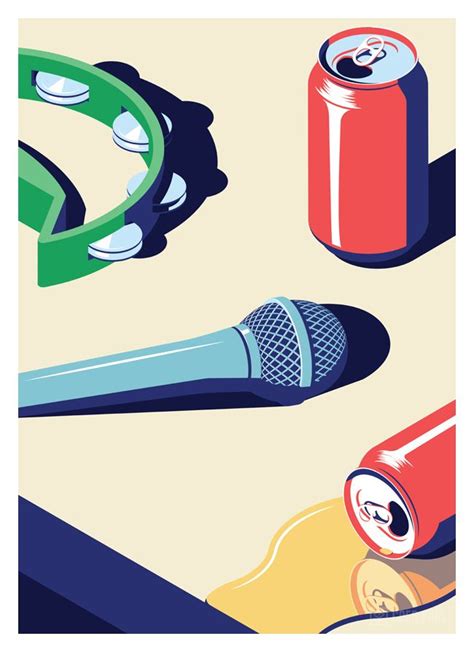 Karaoke | Coen Pohl | Flat design illustration, Illustration design ...