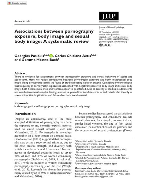 pornographys impact  body image  body image adolescence