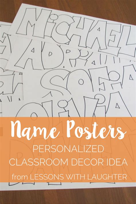 Name Posters - Personalized Classroom Decor - Molly Maloy