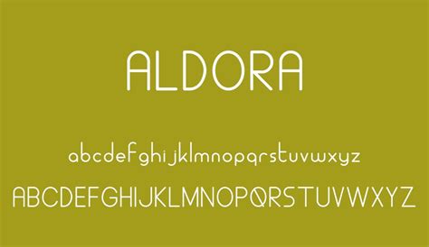 ALDORA free font