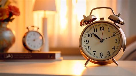 Premium Photo | Alarm clock on the bedside table in the bedroom ...