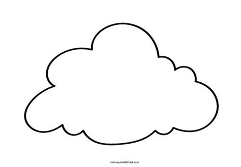 printable cloud templates  fun spring crafts