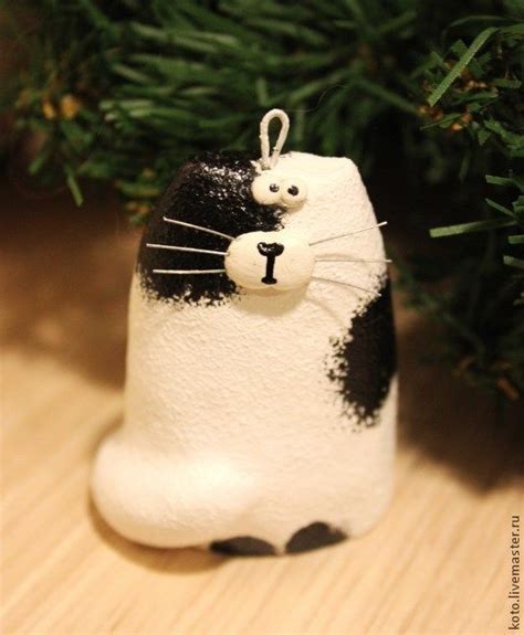 Набор ёлочных игрушек Коты рыже-чёрно-белые – купить на Ярмарке ...