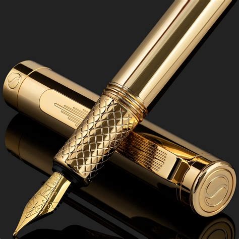 Amazon.com : Scriveiner Gold-Plated Fountain Pen (Medium), Award
