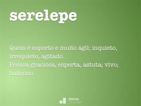 Serelepe O Que Significa - Serelepe - Dicio, Dicionário Online de Português