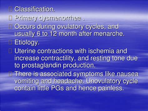 PPT - DYSMENORRHEA PowerPoint Presentation, free download - ID:158520
