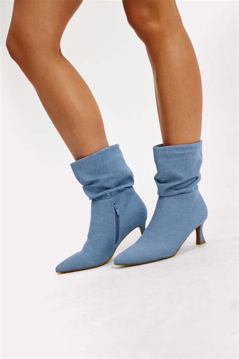 blue ankle boots loavies