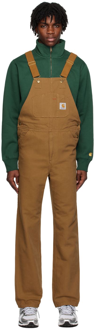 Carhartt Work In Progress Brown Bib Overalls Carhartt WIP