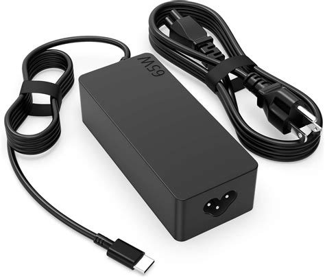 Amazon.com: Lenovo Laptop Charger 65W Watt USB Type C(USB-C) AC Power ...