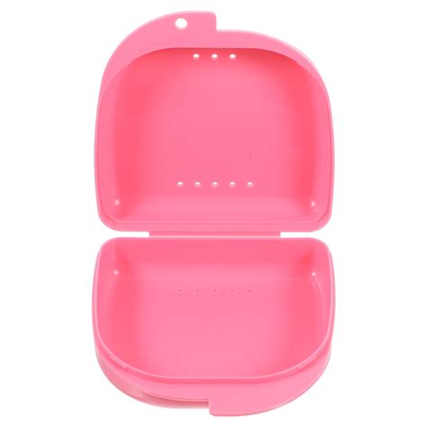 Masteelf Retainer Case With Vent Holes and Hinged Lid Snaps Mouth Guard