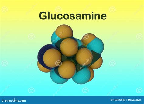 Glucosamine, Molecular Structures, Amino Sugar, 3d Model, Structural ...