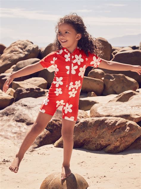 Buy red flower - Sunsafe Swimsuit (3mths-10yrs) from Next Kazakhstan