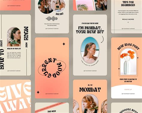 Instagram Story Template Instagram Template Instagram - Etsy