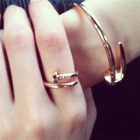 cartier nail bracelet & ring | Cartier nail bracelet, Nail bracelet ...