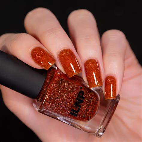 ILNP Hidden Path - Orange Mahogany Holographic Jelly Nail Polish
