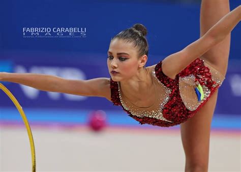 Yanika Vartlaan (Ukraine) won bronze in hoop at Grand Prix (Marbello) 2018