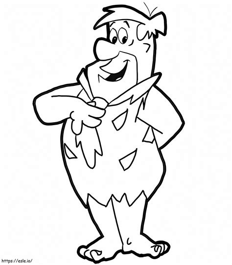 fred flintstone coloring page