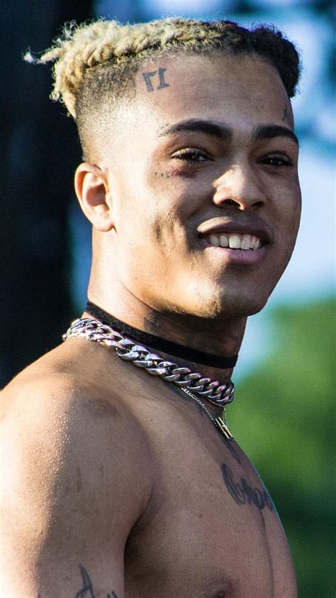 xxxtentacion white hair face tattoo