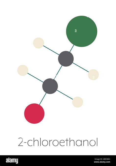 Ethylene chlorohydrin molecule, illustration Stock Photo - Alamy