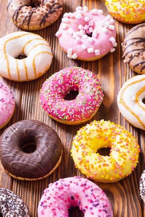 beauty assorted donuts stock photo image  sugar food