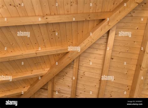 wooden roof interior  res stock photography  images alamy