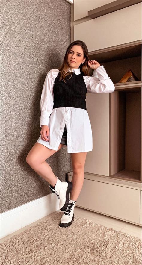 Looks Com Coturno Branca - Sobreposição - Tendência 2021 | Botas brancas, Looks com coturno branco ...