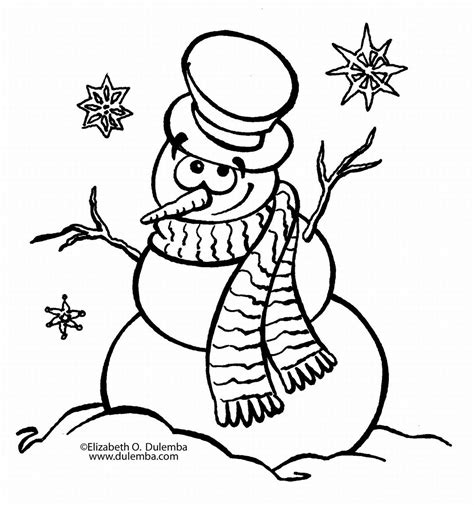 Free Printable Coloring Pages Christmas Snowman, Download Free Clip Art ...