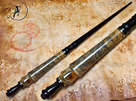 Wood magic wand - Buckeye burl and Gabon ebony by MagicWandsMB on ...