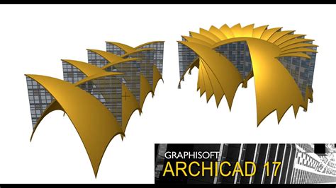 ArchiCAD 17.Оболочка вращения. - YouTube