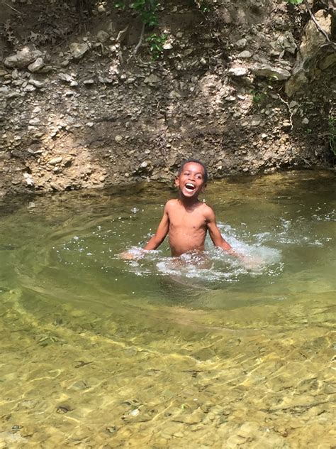 Skinny Dipping in the creek