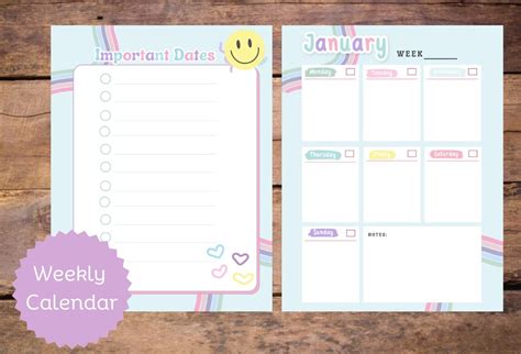 School Planner, School Planner for Kids, Planner, Digital Planner, Back ...