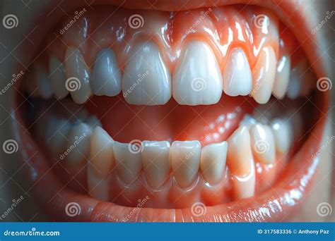 wide open mouth  teeth generative ai stock photo image  health
