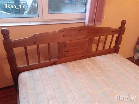 Спалня Пълен масив 140/190 с Подматрачна рамка и матрак Внос от Англия ...