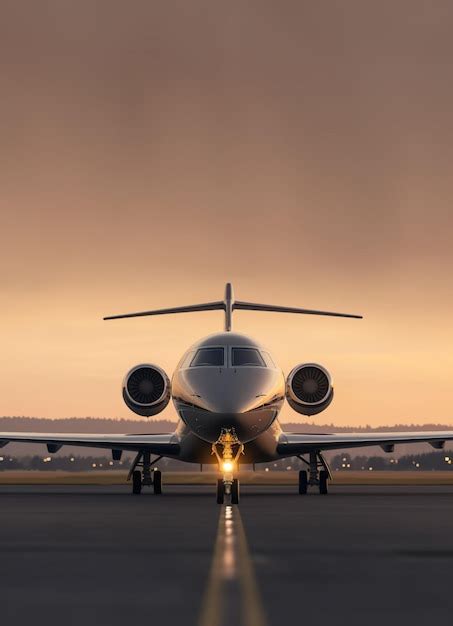 premium photo ai generated image  luxury business jet
