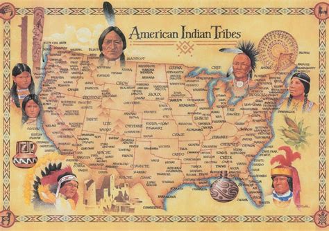 native american tribes map worksheet