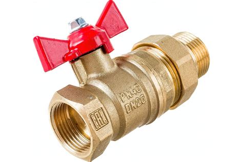 Шаровой для воды VALFEX американка, 3/4" ВР/НР ручка-бабочка VF.227.LB1 ...