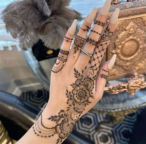 simple mehndi henna design flower floral artofit