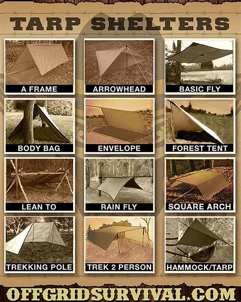 light hiking tarp shelters