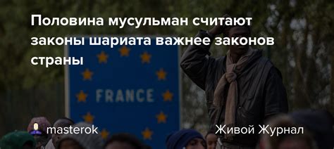 Половина мусульман считают законы шариата важнее законов страны ...