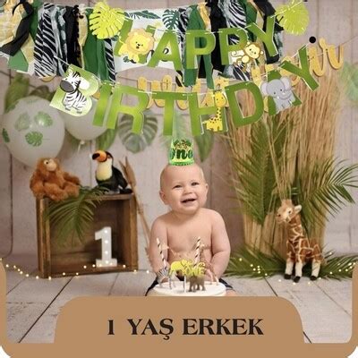 1 Yaş Erkek Çocuk Doğum Günü Süsleri | Big Party Store