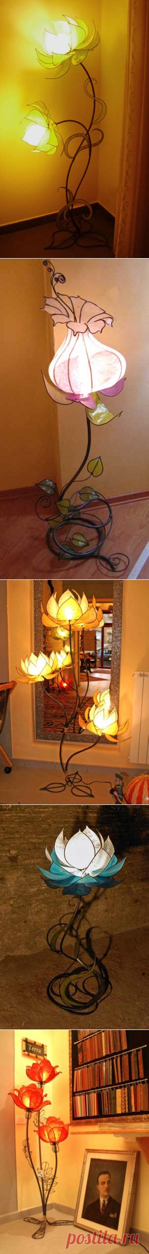 Итальянские напольные светильники в виде больших цветов - Lamps ...