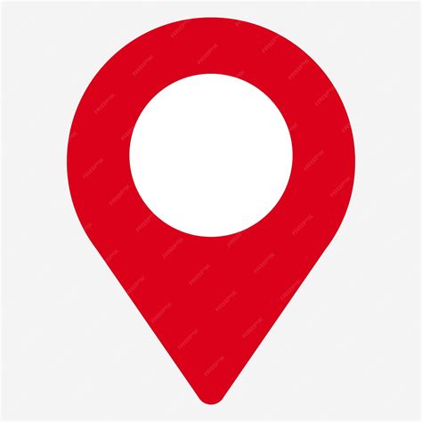 premium vector red map pointer icon