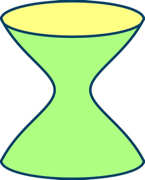 Hyperboloid Icon In Green And Yellow Color. 24153948 Vector Art at Vecteezy