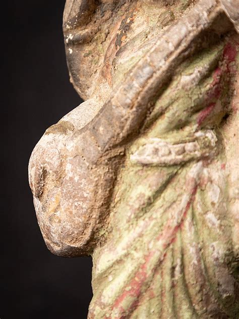 Antique pottery Saraswati statue